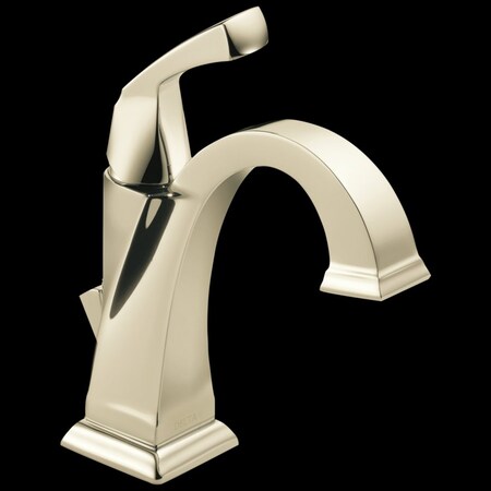 Delta 1 or 3-hole 4" installation Hole Single Hole Lavatory Faucet, Polished Nickel 551-PN-DST